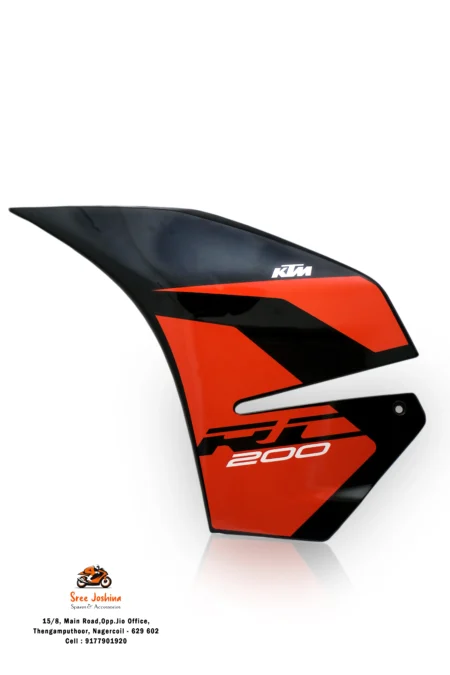 RC 200 BS 4 Outer Faring LH Side Black + Orange