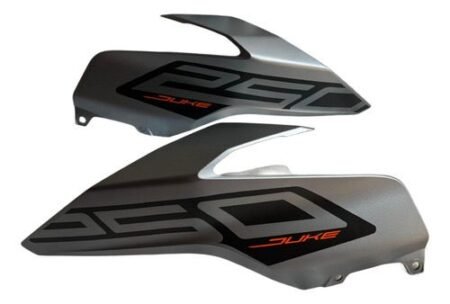 Duke 250 Tank Cover Silver RH + LH